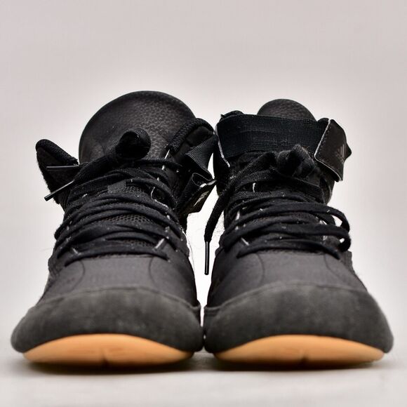 ADIDAS SHOES MEN'S SIZE 10 HAVOC 2 WRESTLING SNEAKER BLACK WHITE HIGH TOP - Picture 3 of 9